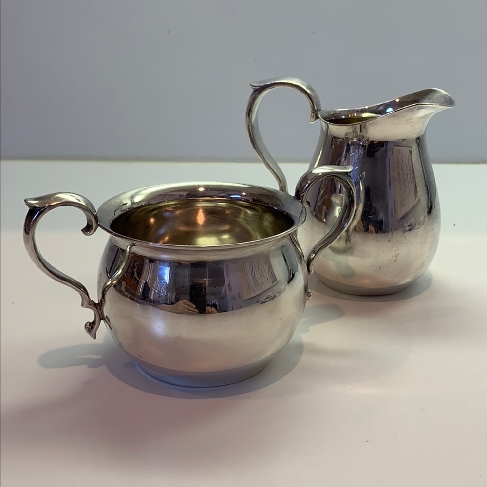 Reed & Barton 965 vintage sugar bowl and creamer